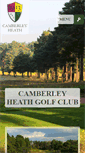 Mobile Screenshot of camberleyheathgolfclub.co.uk
